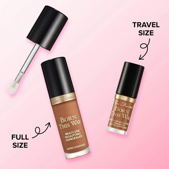 Too Faced Born This Way Super Coverage MultiUse Longwear Concealer Porcelain NEW - Picture 9 of 15